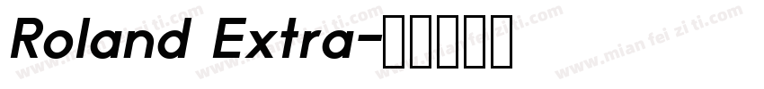 Roland Extra字体转换